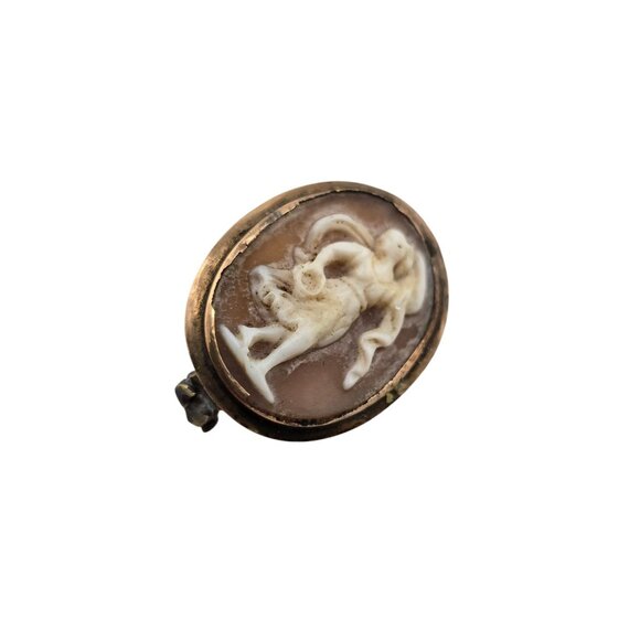 Antique Gold Filled Cameo Brooch (A7731)